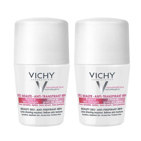 VICHY deodorant 48h Beauty Anti-Perspirant Roll-On 2x 50 ml