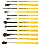 Bdellium Tools |  Studio Line, Eyes Brush Set and Pouch, 12 Pc Set