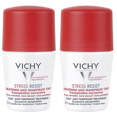 Vichy Antiperspirant Deodorant Stress Resist 72h Roll-on 50ml x 2